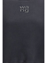 ALEXANDER WANG M crystal hotfix logo sweatshirt