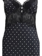 SELF-PORTRAIT 6 polka dot satin maxi dress