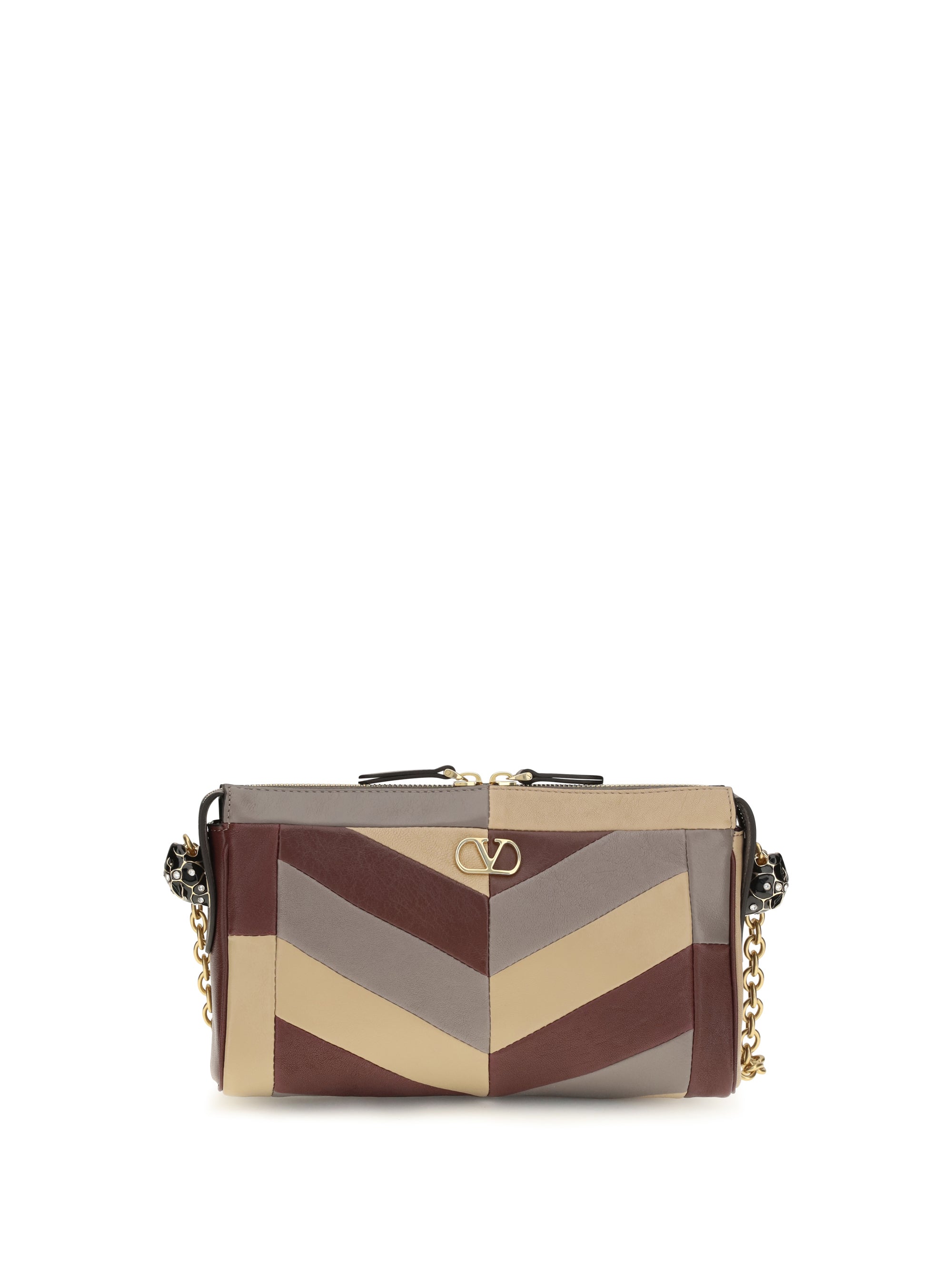 small panthea chevron nappa shoulder bag