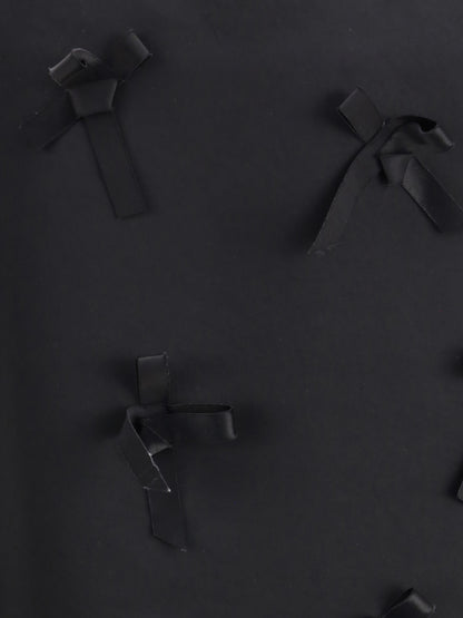 JIL SANDER 34 satin skirt with bows