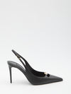 slingback pumps in silk nappa