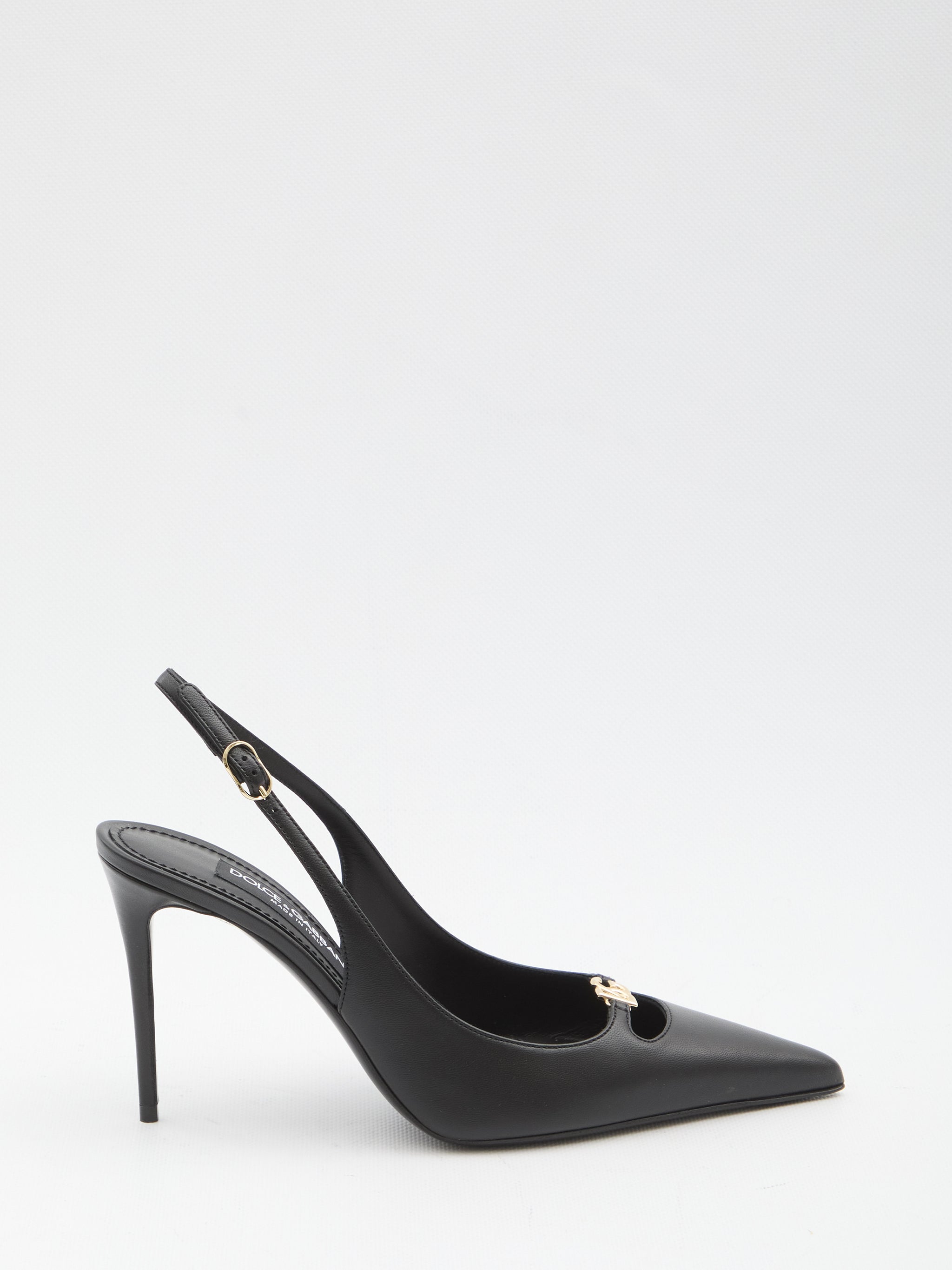 slingback pumps in silk nappa