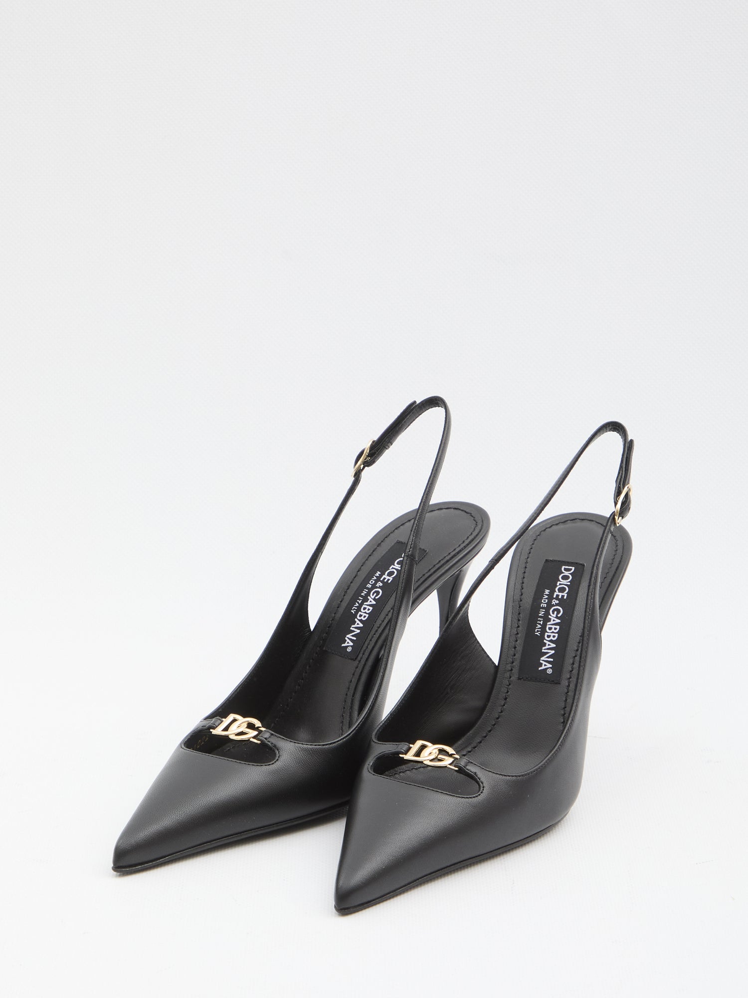 DOLCE&amp;GABBANA 36 slingback pumps in silk nappa