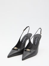 DOLCE&GABBANA 36 slingback pumps in silk nappa