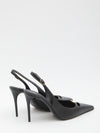slingback pumps in silk nappa