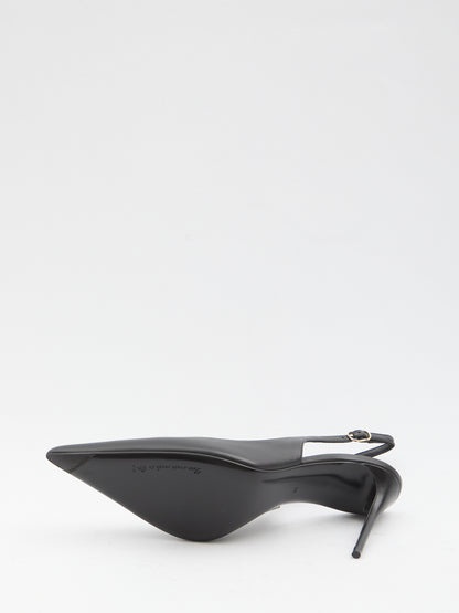 DOLCE&amp;GABBANA 36 slingback pumps in silk nappa