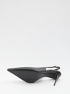 slingback pumps in silk nappa