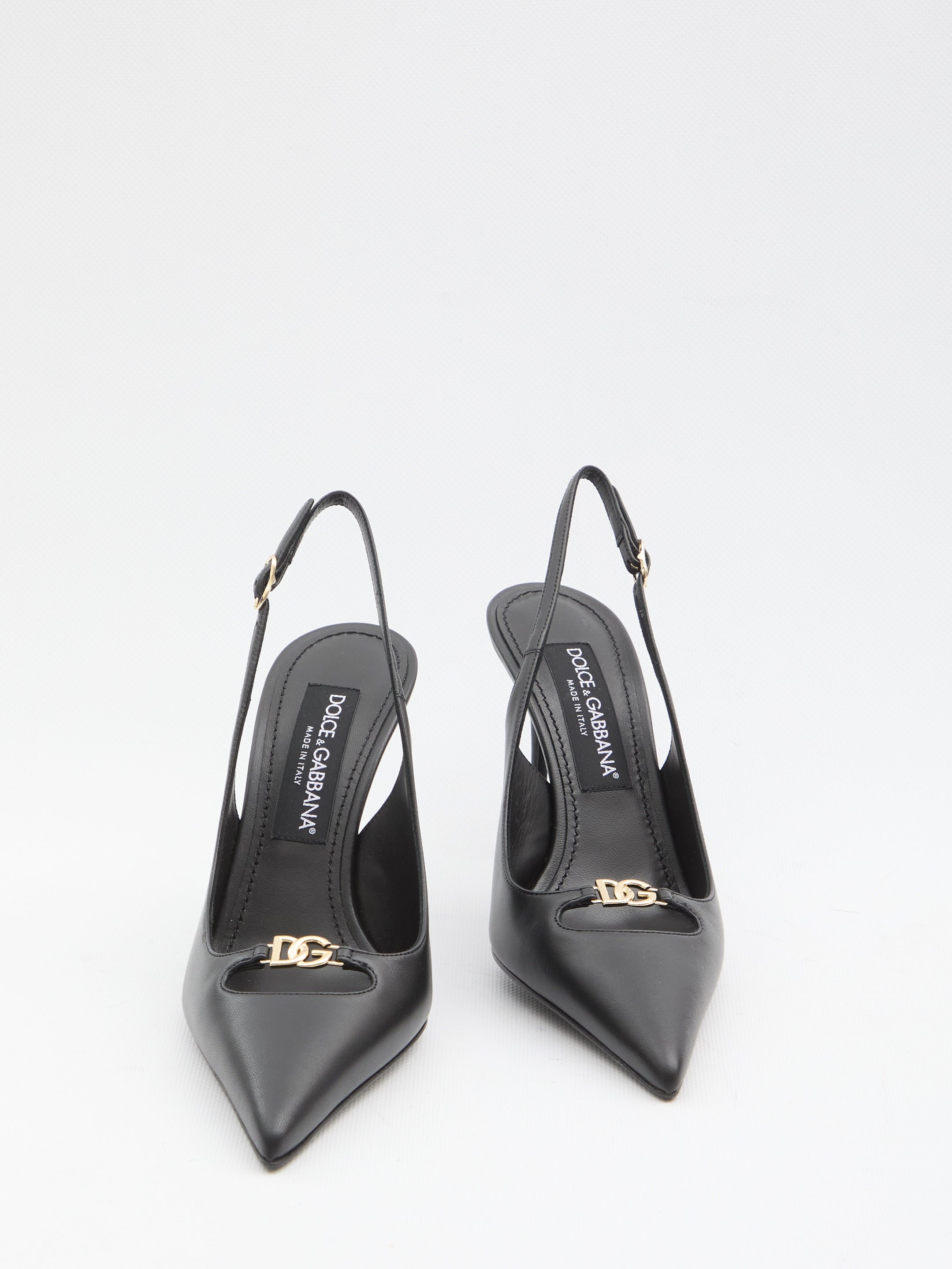 DOLCE&amp;GABBANA 36 slingback pumps in silk nappa