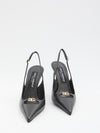 slingback pumps in silk nappa