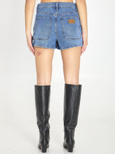 ALEXANDER WANG 26 denim carpenter mini skort 