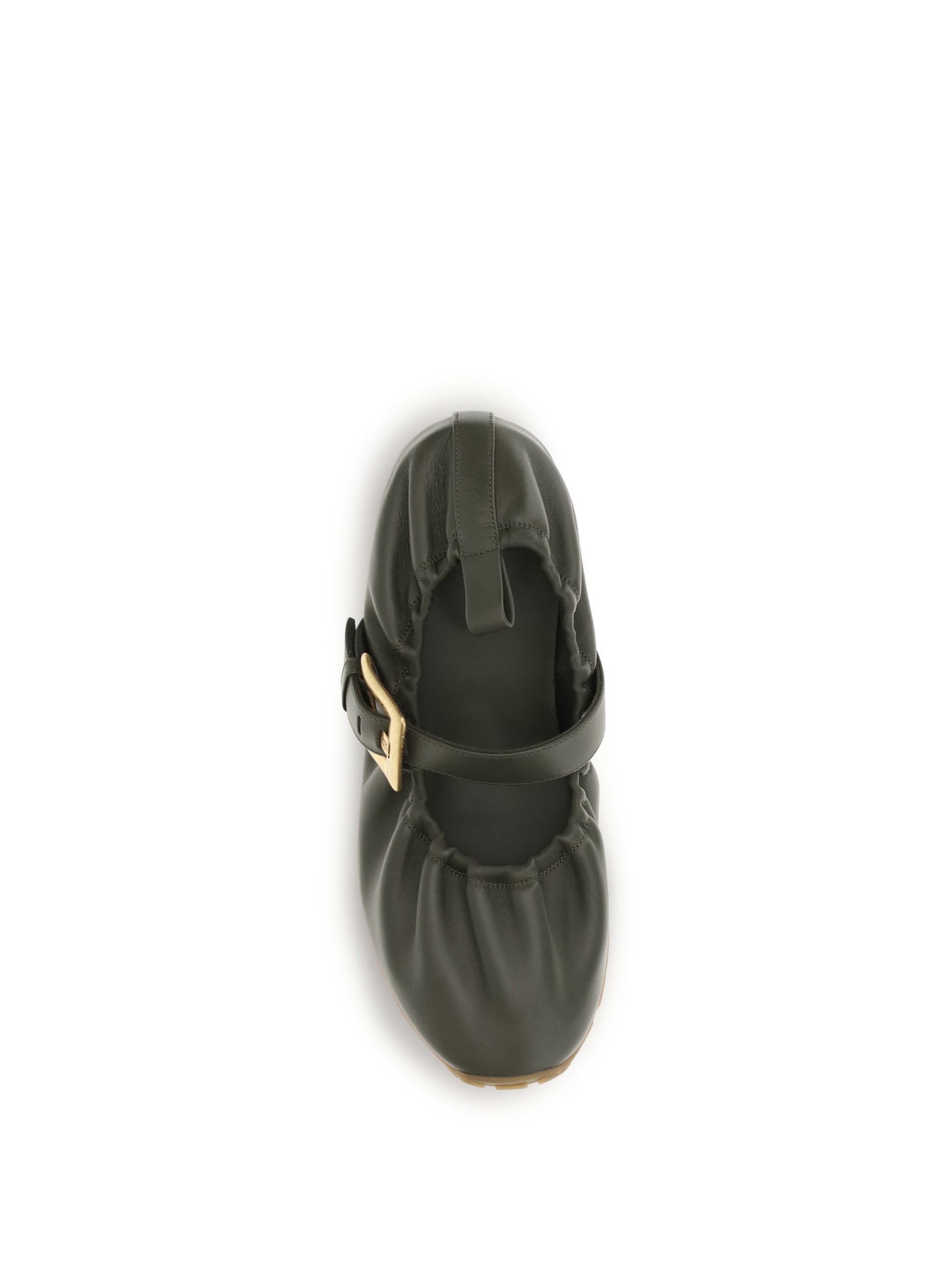 buckle strap ballerinas