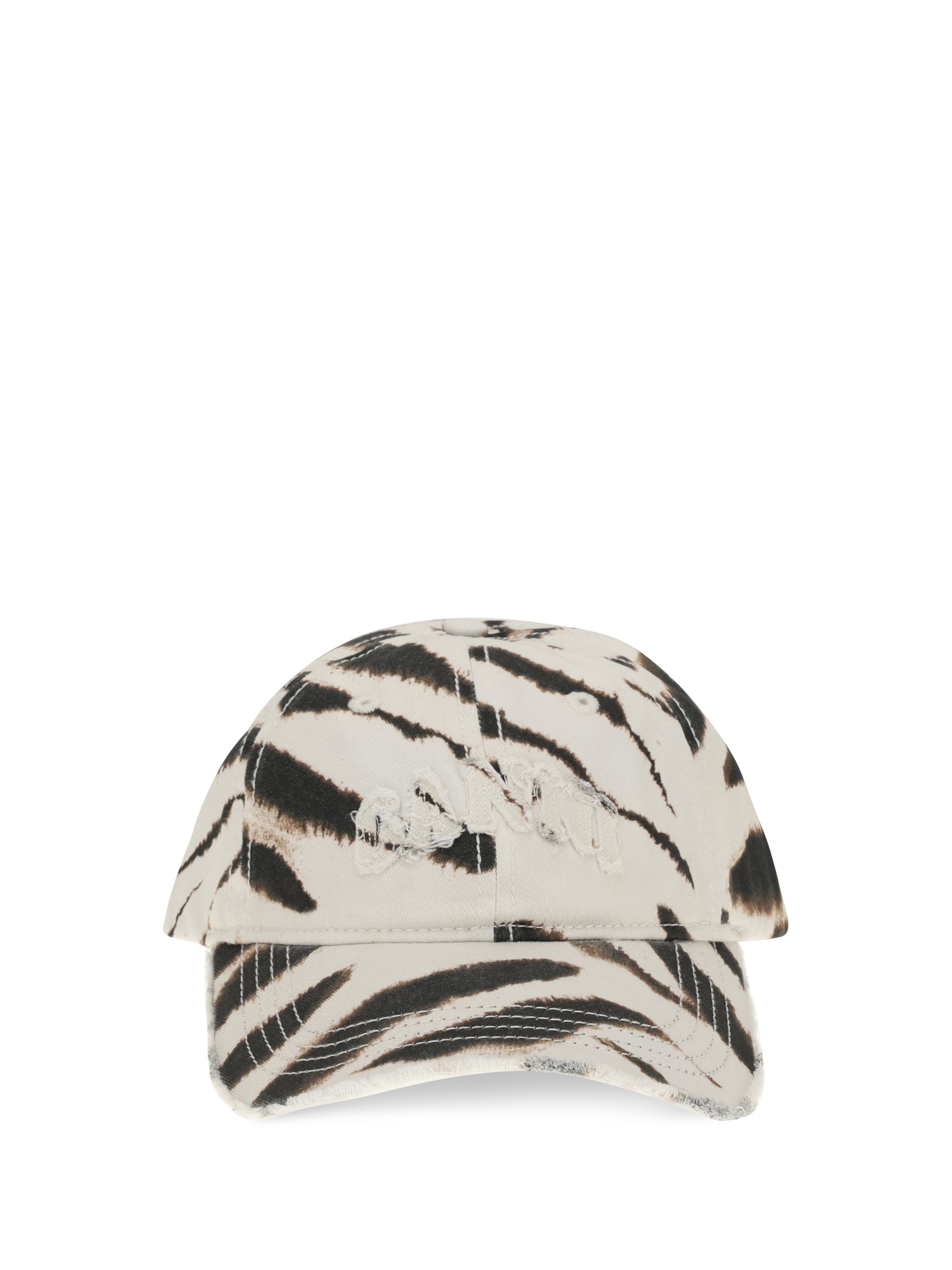 zebra print baseball cap