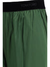 stretch silk satin pants