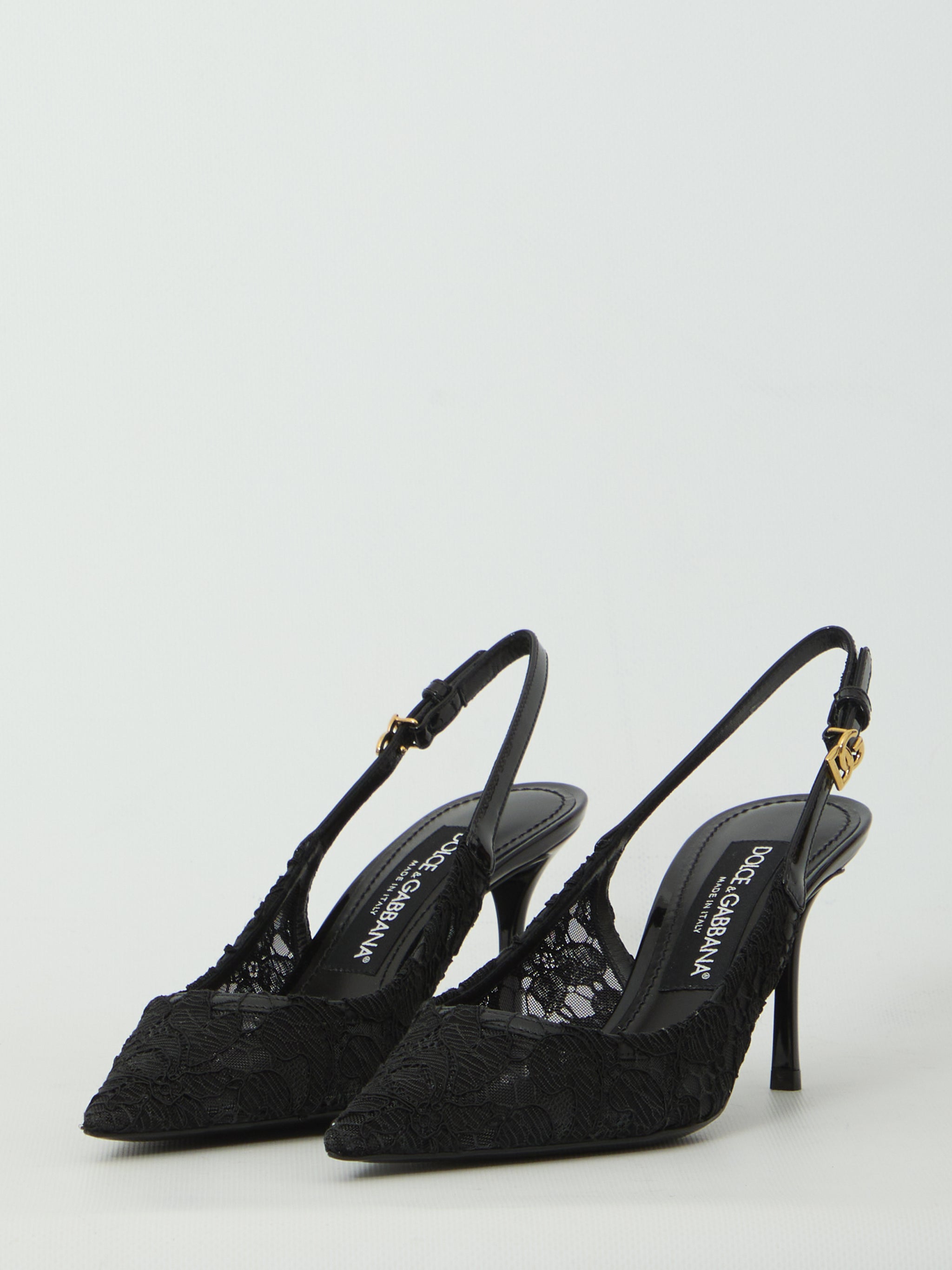 taormina lace slingback pumps