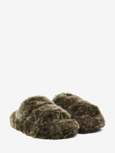 CELINE 38 triomphe 05 fur shearling slides