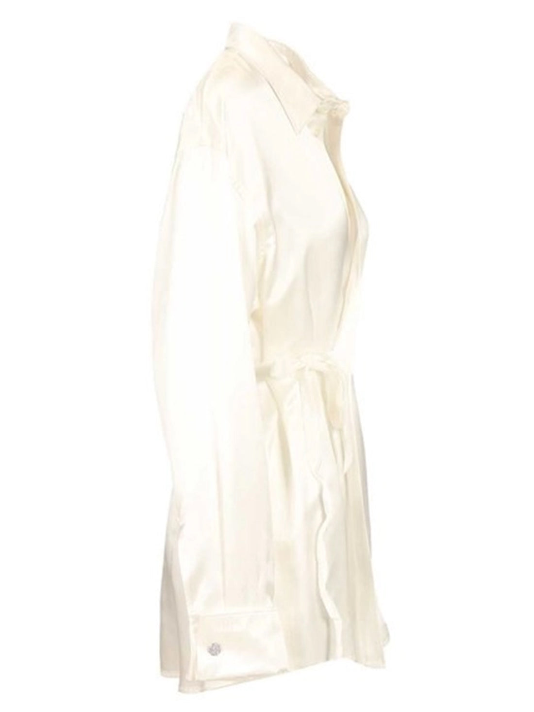 BALENCIAGA 36 ivory wrap shirt 