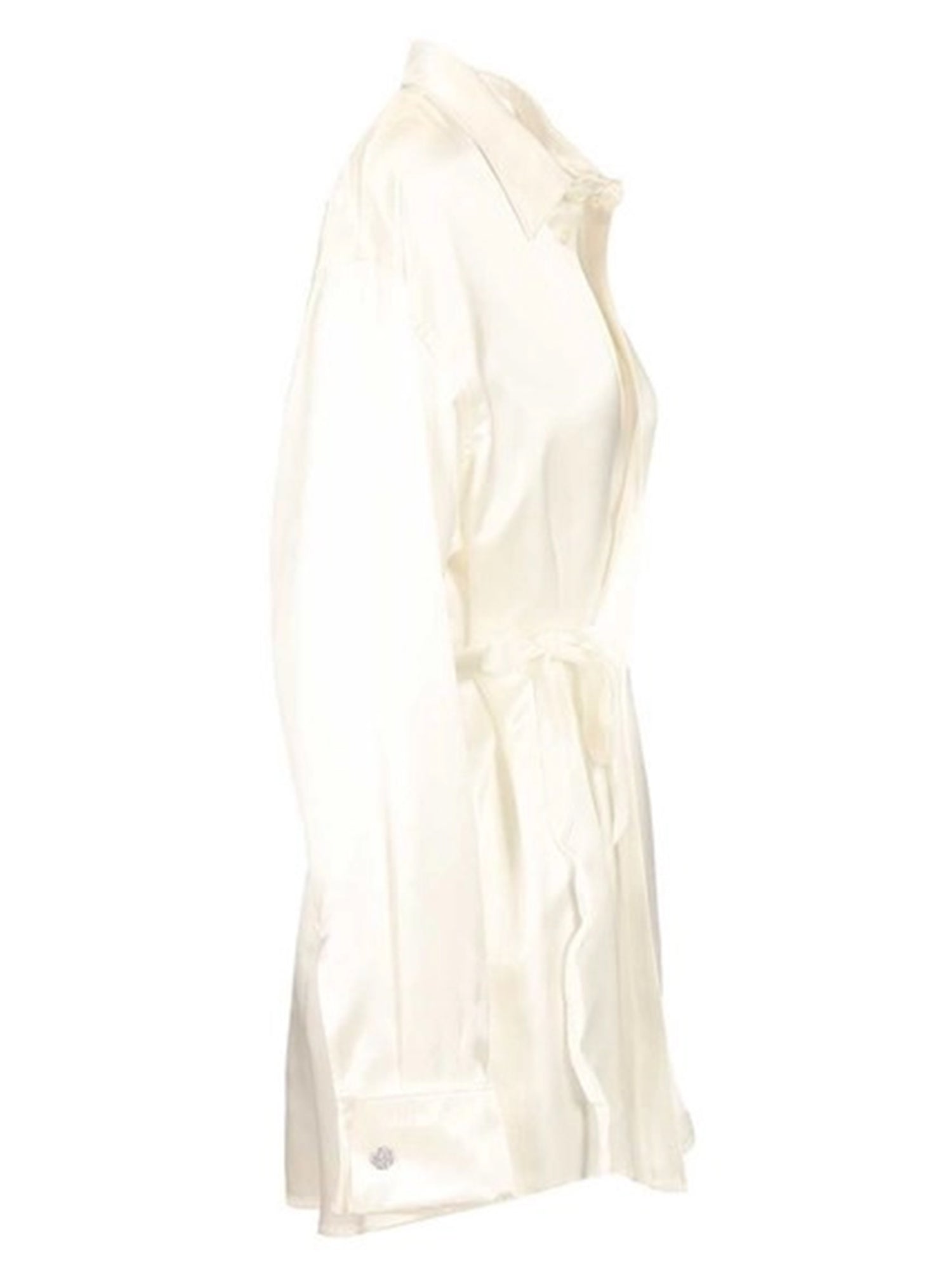 BALENCIAGA 36 ivory wrap shirt 