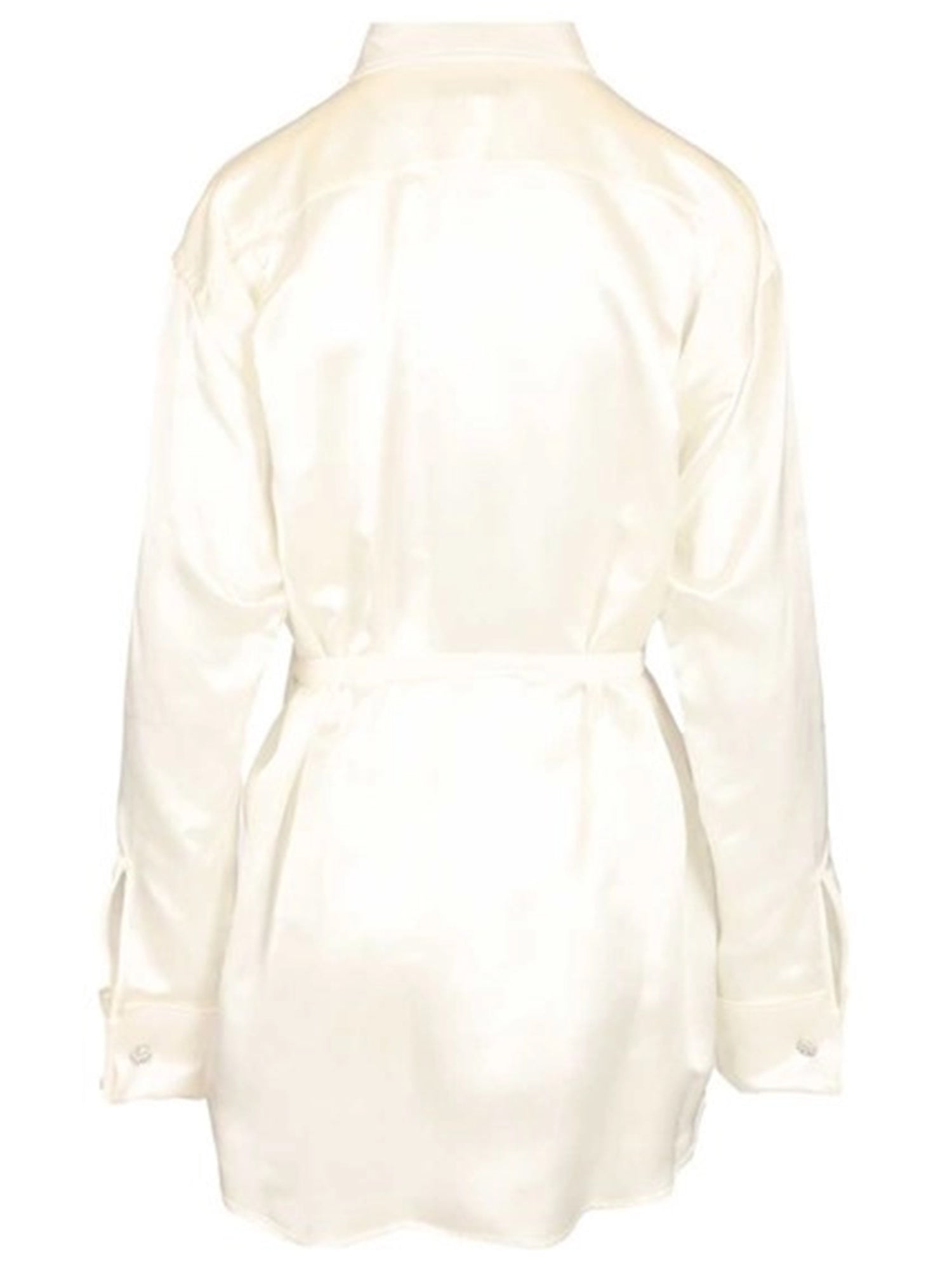 BALENCIAGA 36 ivory wrap shirt 