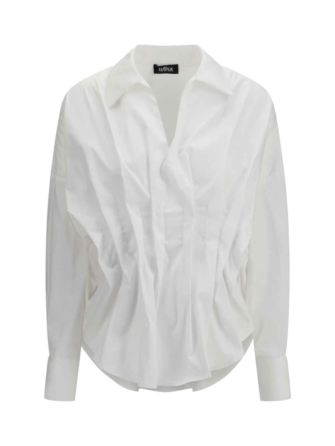 ELLA 38 shirt with front ruching in cotton