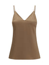 stretch silk top