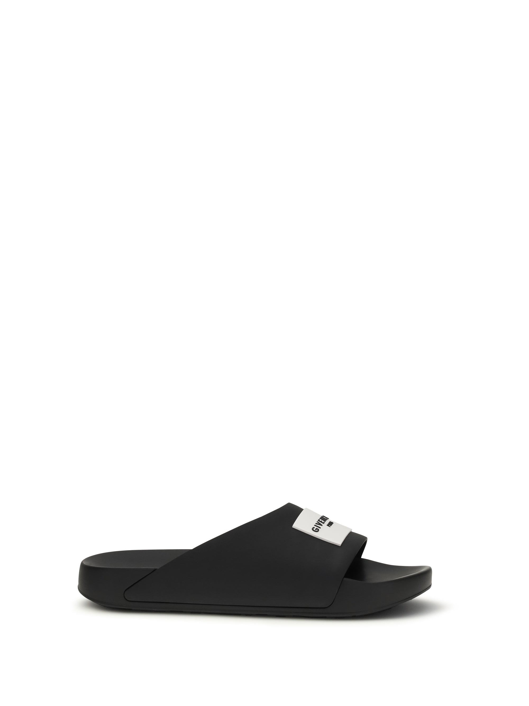 rubber logo slippers