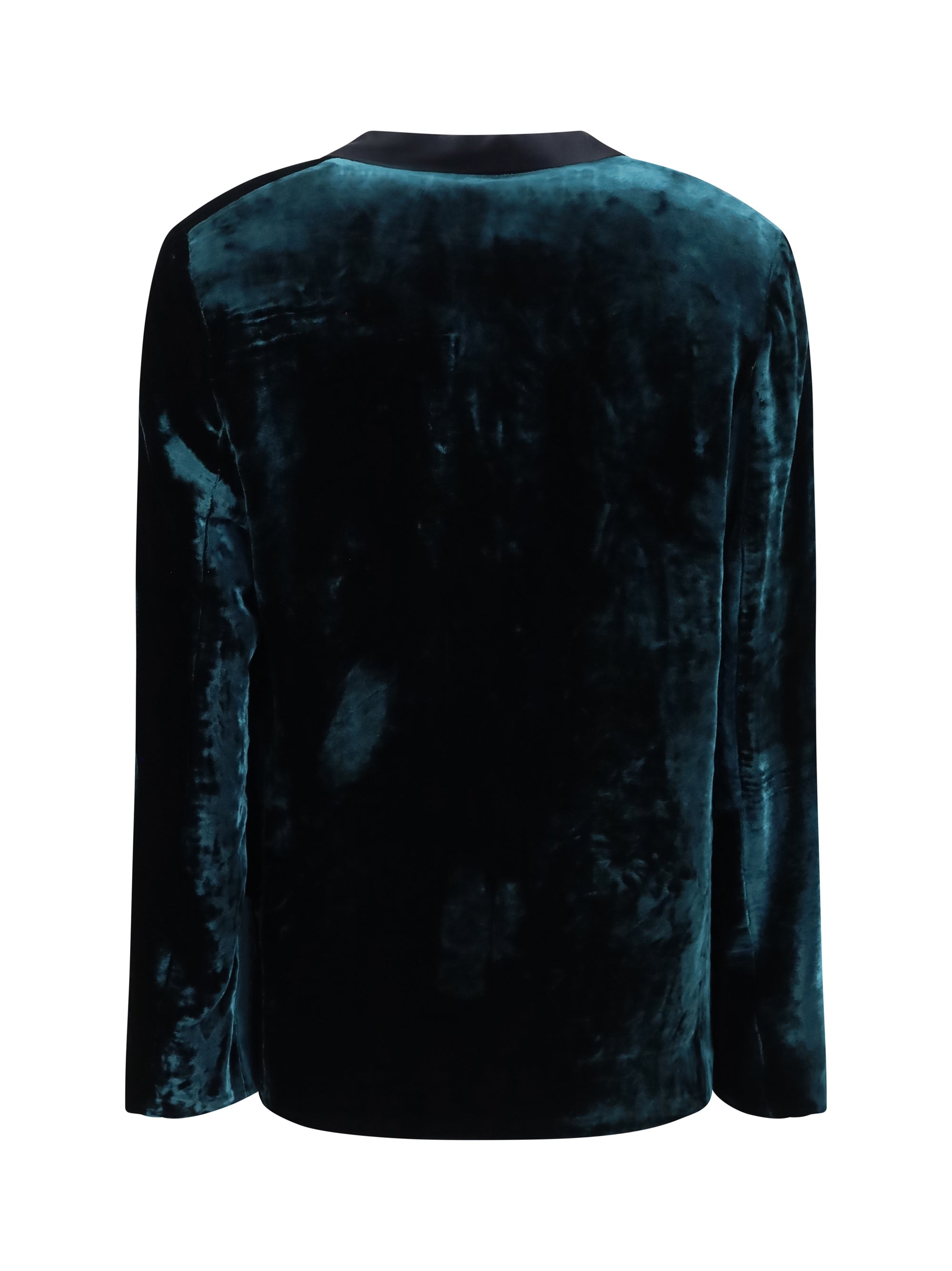 moiré velvet tuxedo jacket