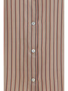 silk blend striped shirt