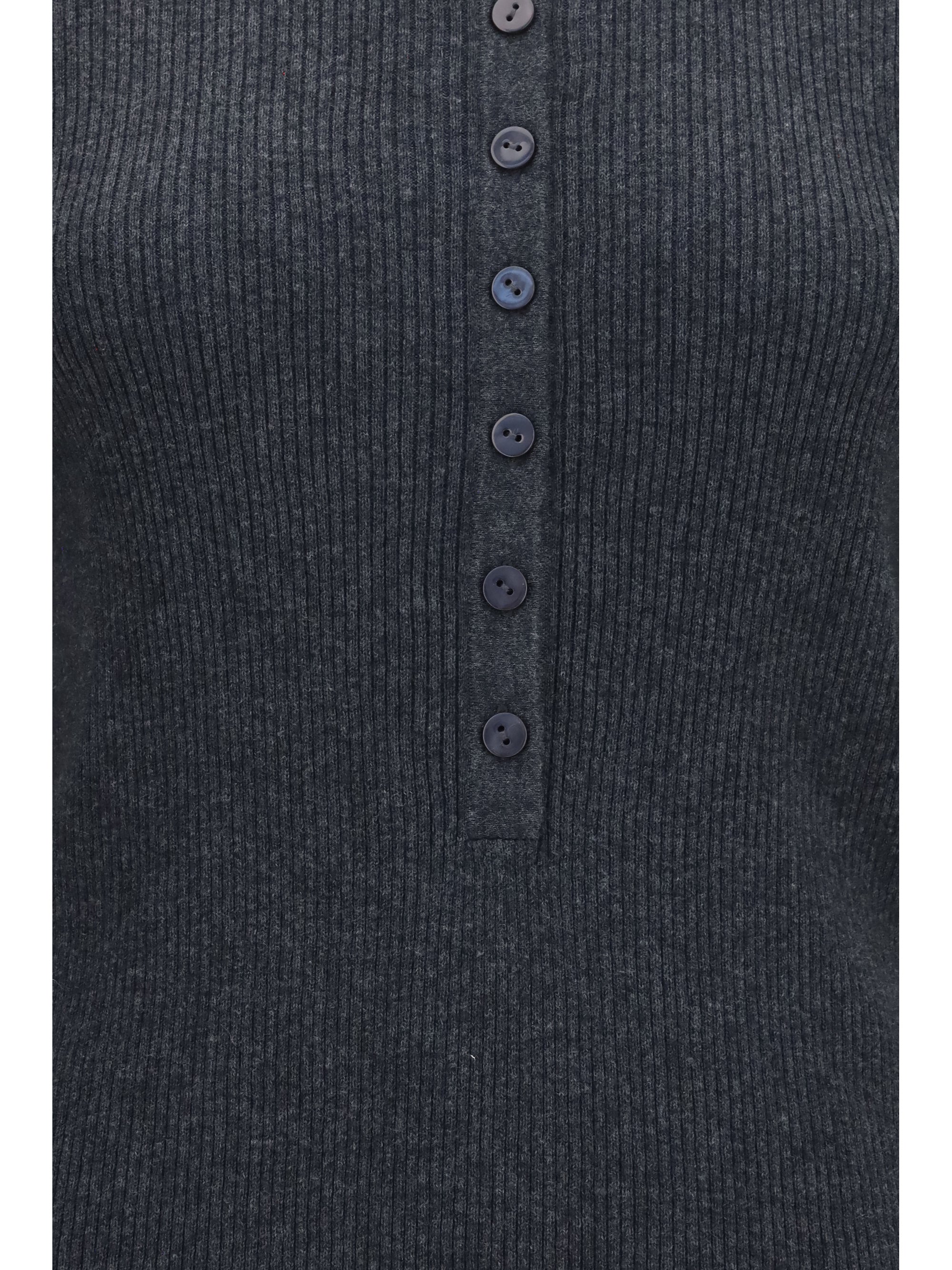 airi henley sweater in cotton and cashmere