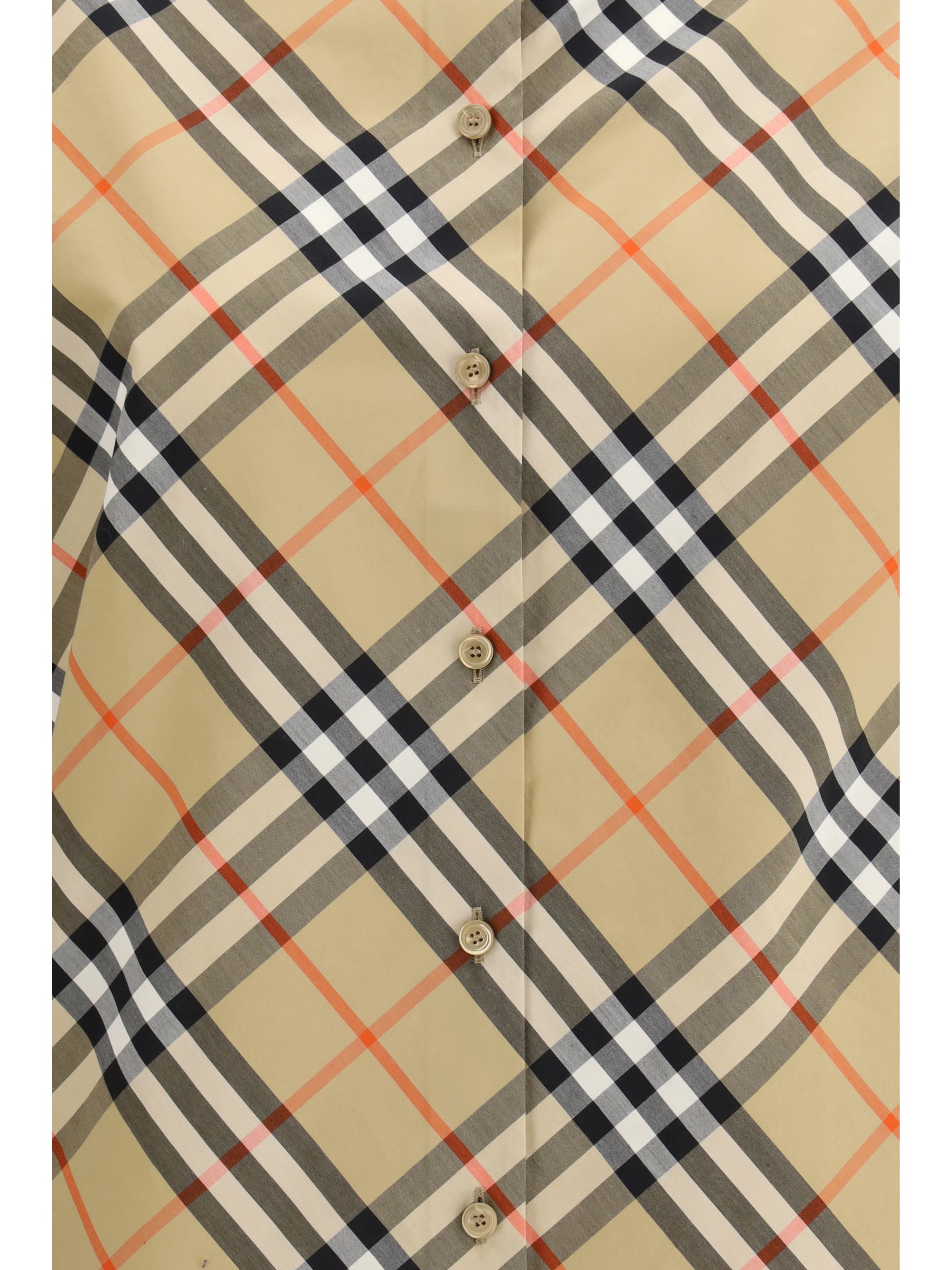 slim fit cotton check shirt