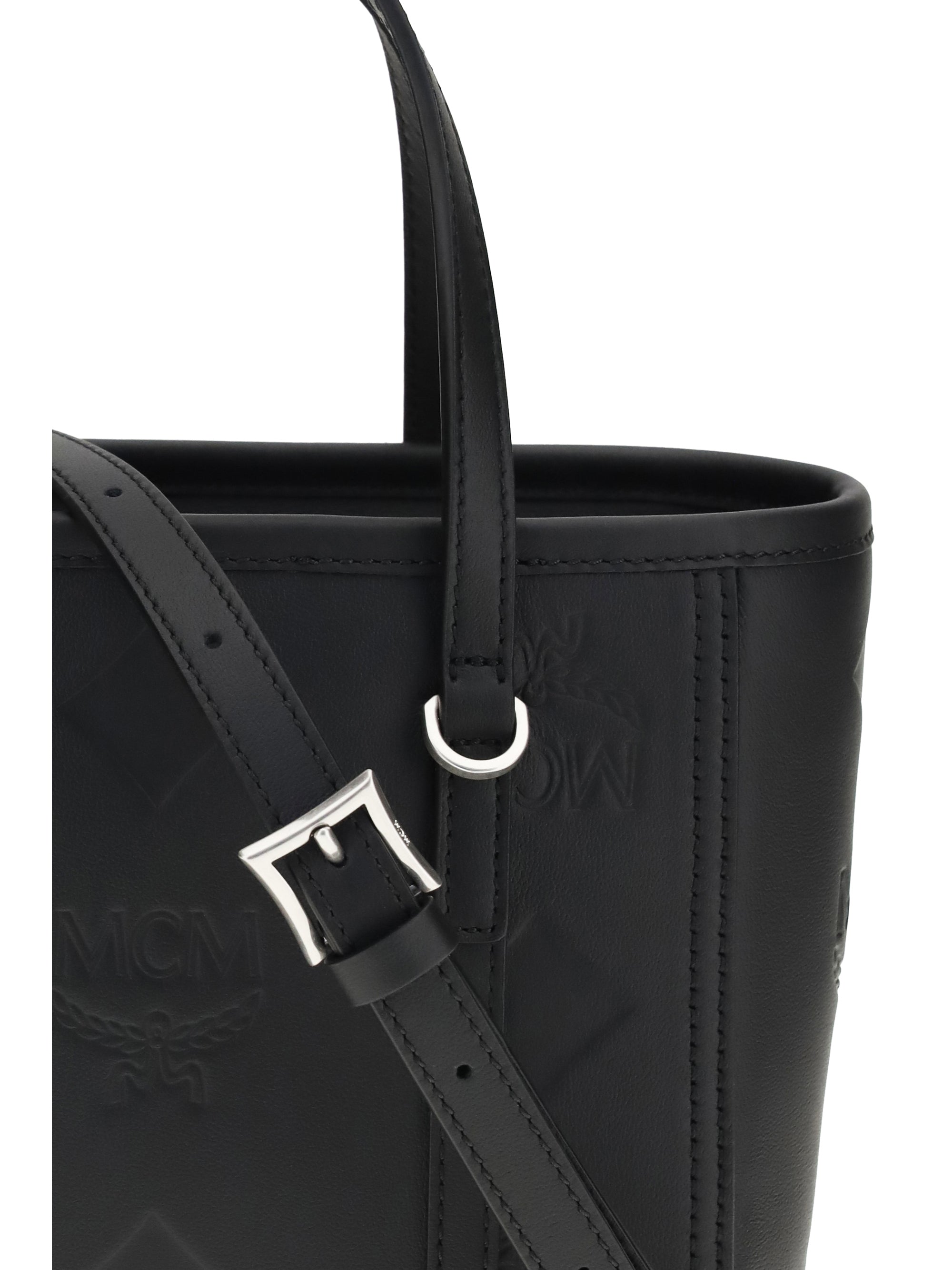 toni small tote bag with embossed maxi visetos motif