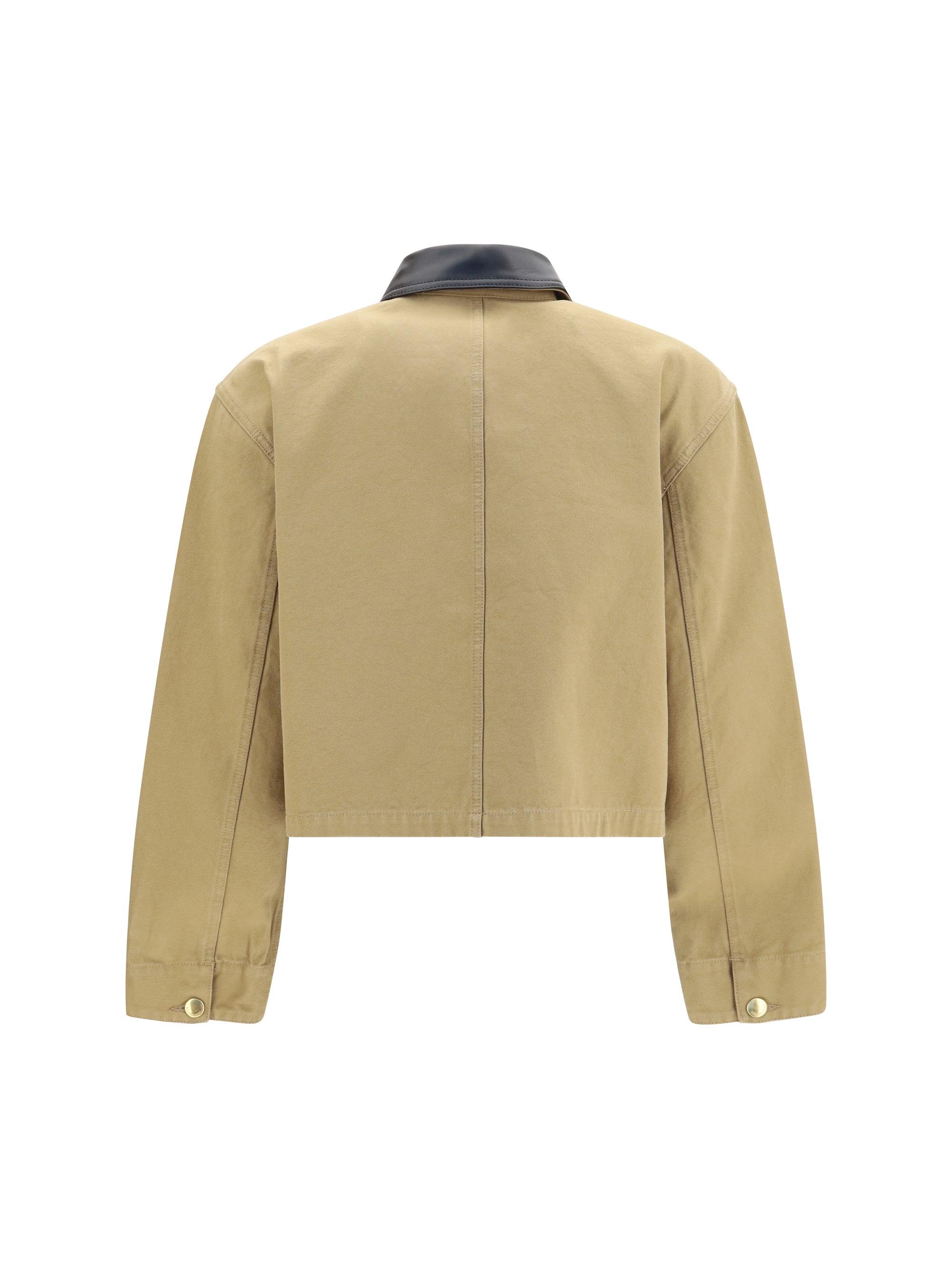 heavy cotton cropped jacket