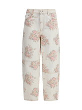 GANNI 25 stary floral-print jeans