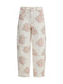 GANNI 25 stary floral-print jeans
