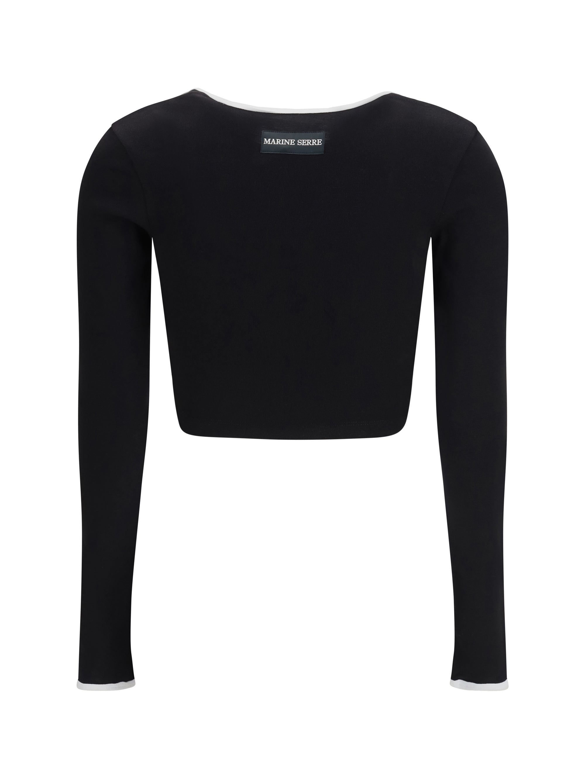 moon logo bicolor jersey roundneck t-shirt
