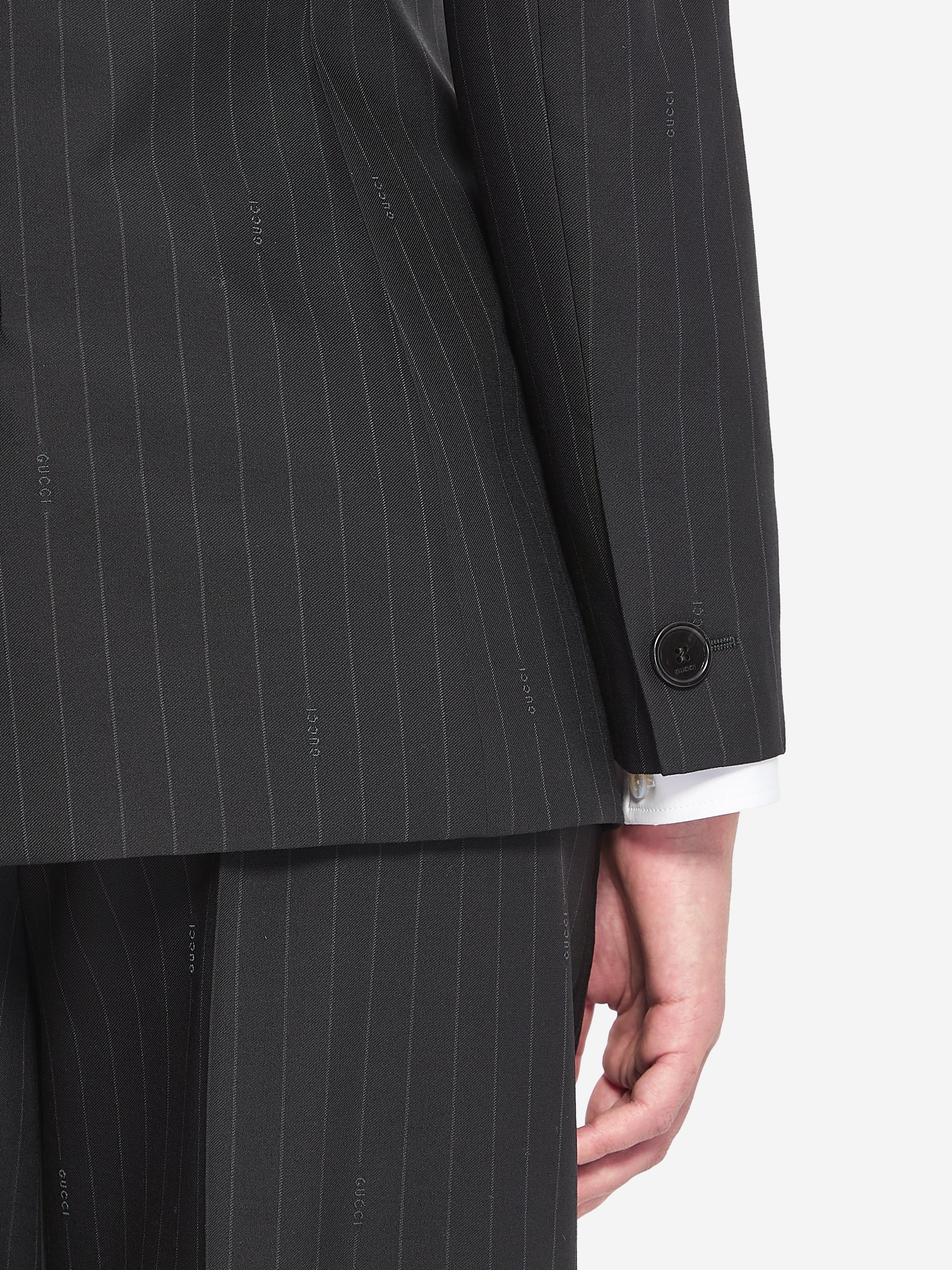 GUCCI 40 double-breasted wool jacket