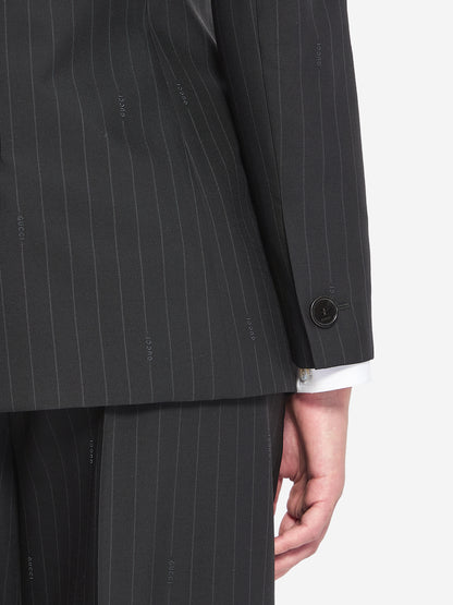 GUCCI 40 double-breasted wool jacket