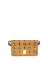 MCM OS printed canvas shoulder bag
