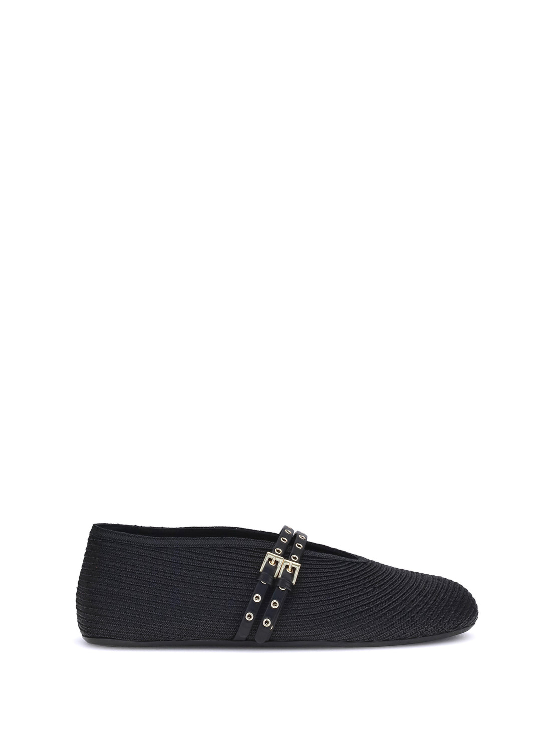 ALAIA 36 raffia ballerinas