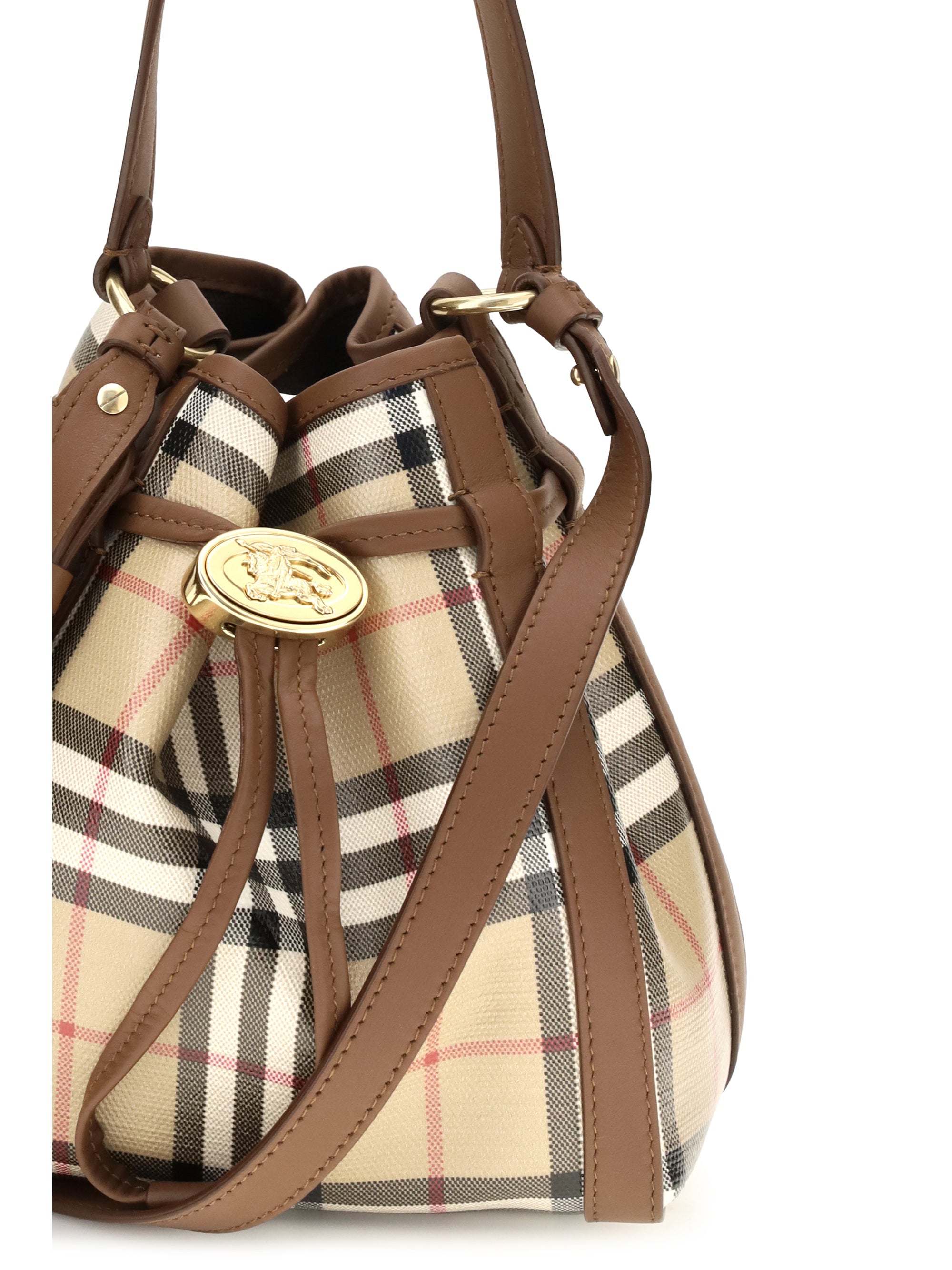 mini check bucket bag