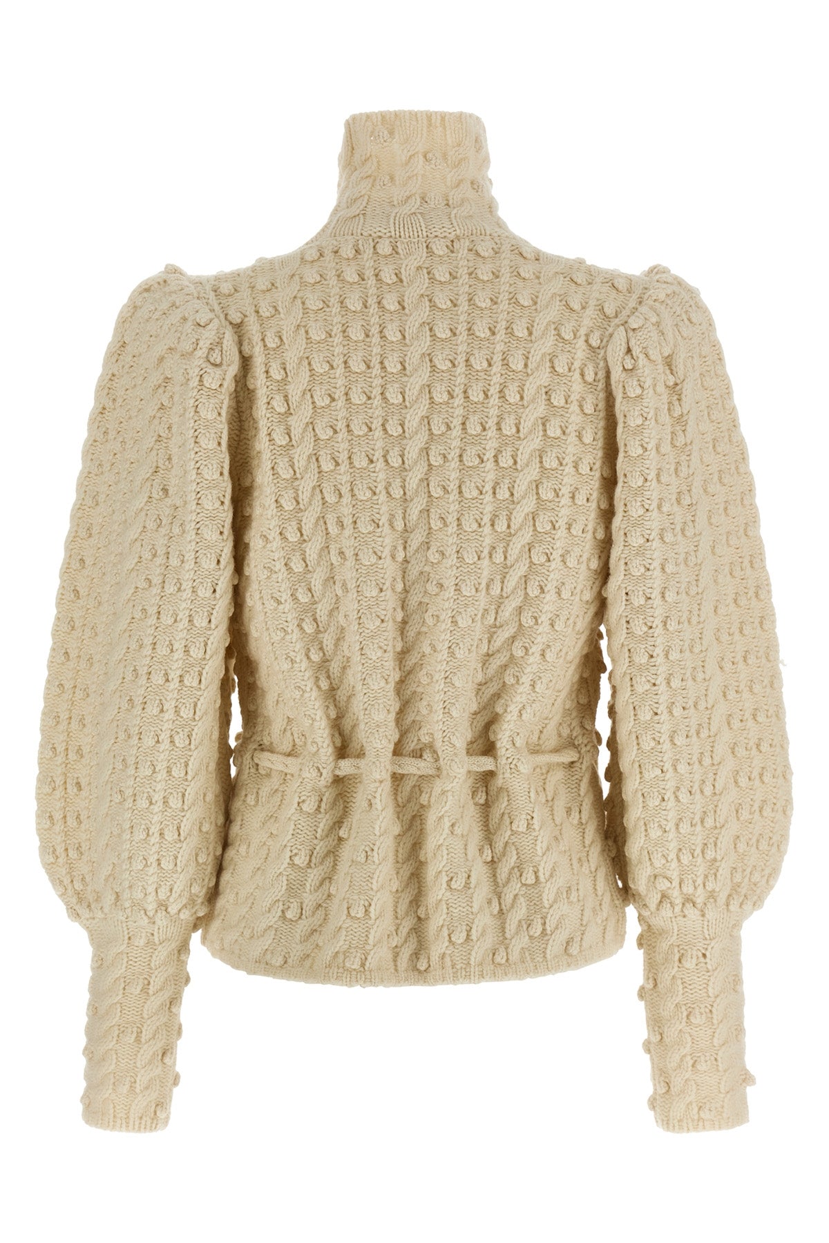 the zimmermann valiant wool bauble knit defines sculptural knitwear through a fu