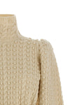 the zimmermann valiant wool bauble knit defines sculptural knitwear through a fu