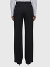 wool chalk stripe trousers