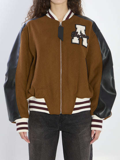 THE ATTICO 38 camel bomber jacket