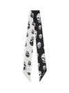 skull ribbon scarf