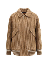 MISSONI M bomber with irregular chevron pattern