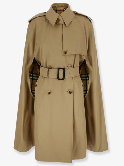 BURBERRY S-M belmont trench cape in gabardine
