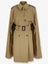 BURBERRY S-M belmont trench cape in gabardine