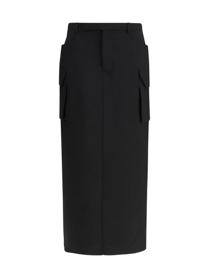 RICK OWENS 40 cargo midi skirt