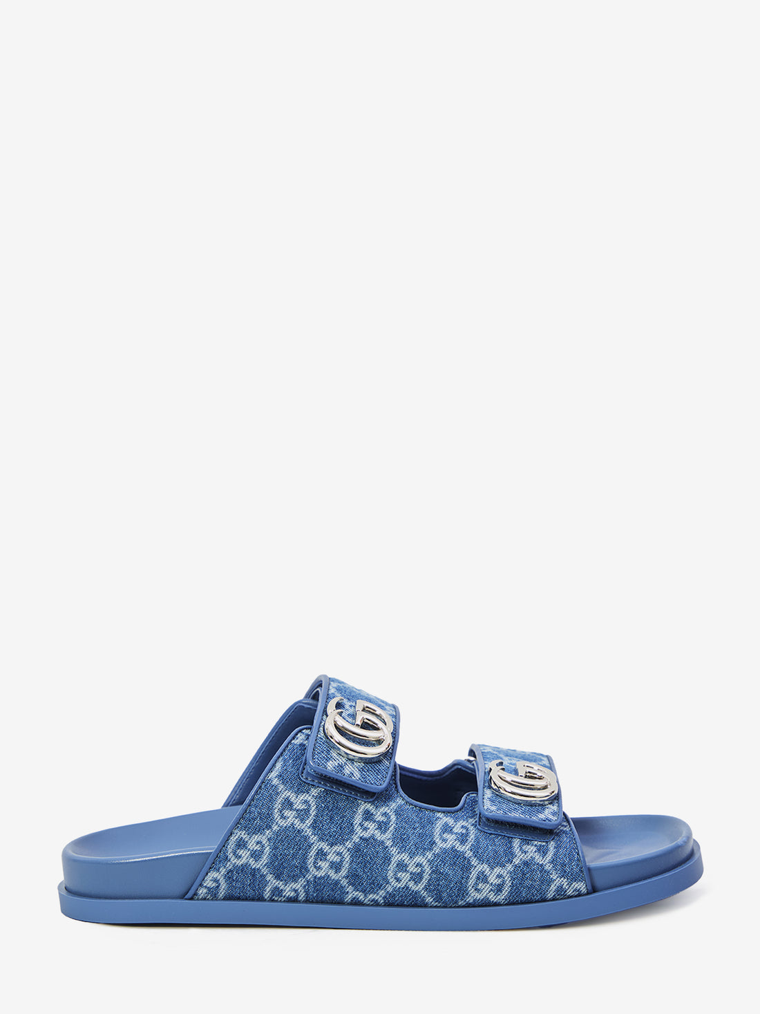 GUCCI 36 gg denim slide sandals