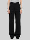 elastic-waist satin trousers